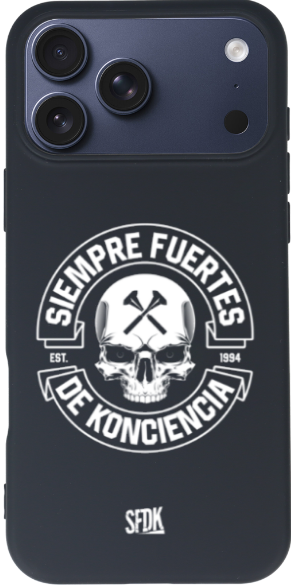 SFDK SKULL carcasa negra ultra suave APPLE