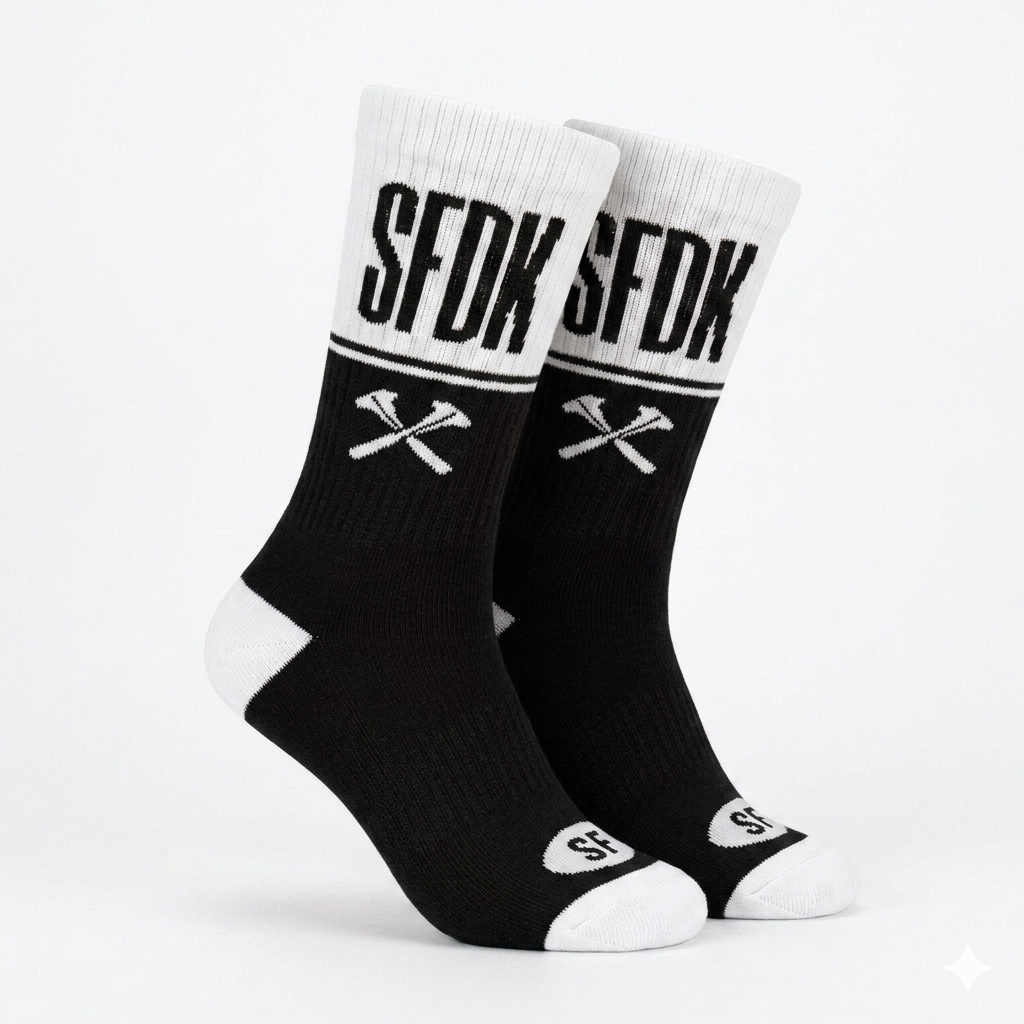 calcetines blanco y negro "SFDK"