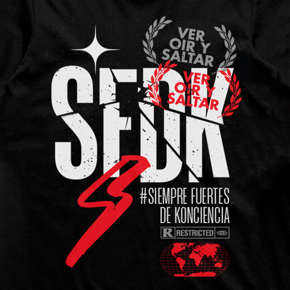 Camiseta negra "VOS"