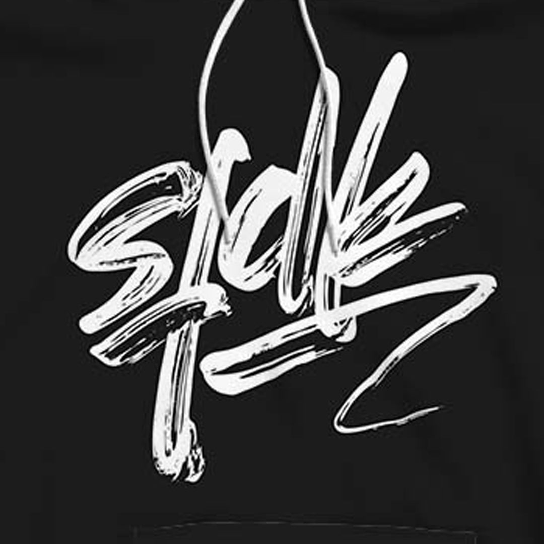 Sudadera negra con capucha "BRUSH"
