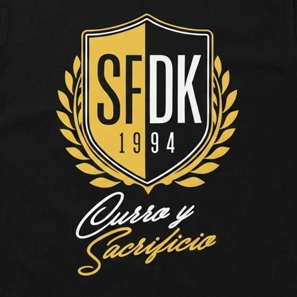 Camiseta negra "CURRO Y SACRIFICIO"
