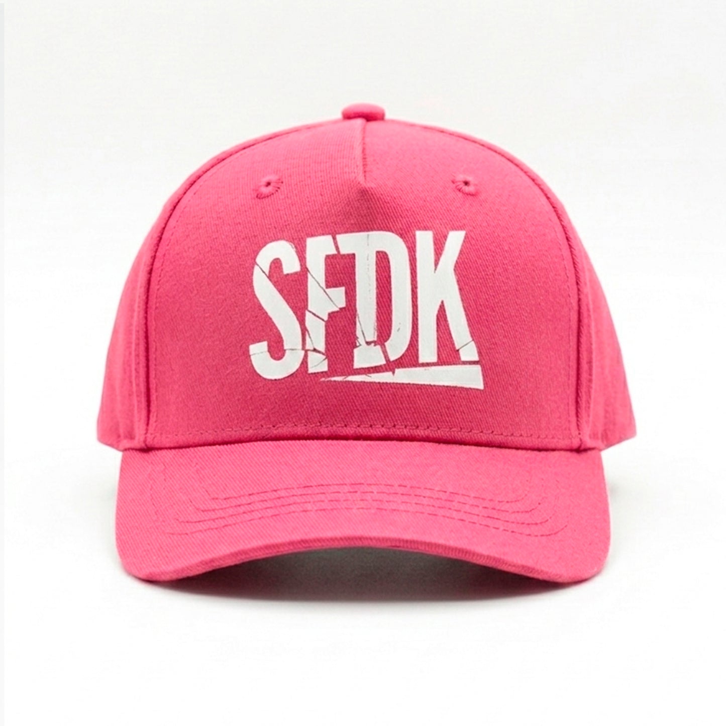 Gorra rosa infantil visera curva "LETRAS ROTAS"