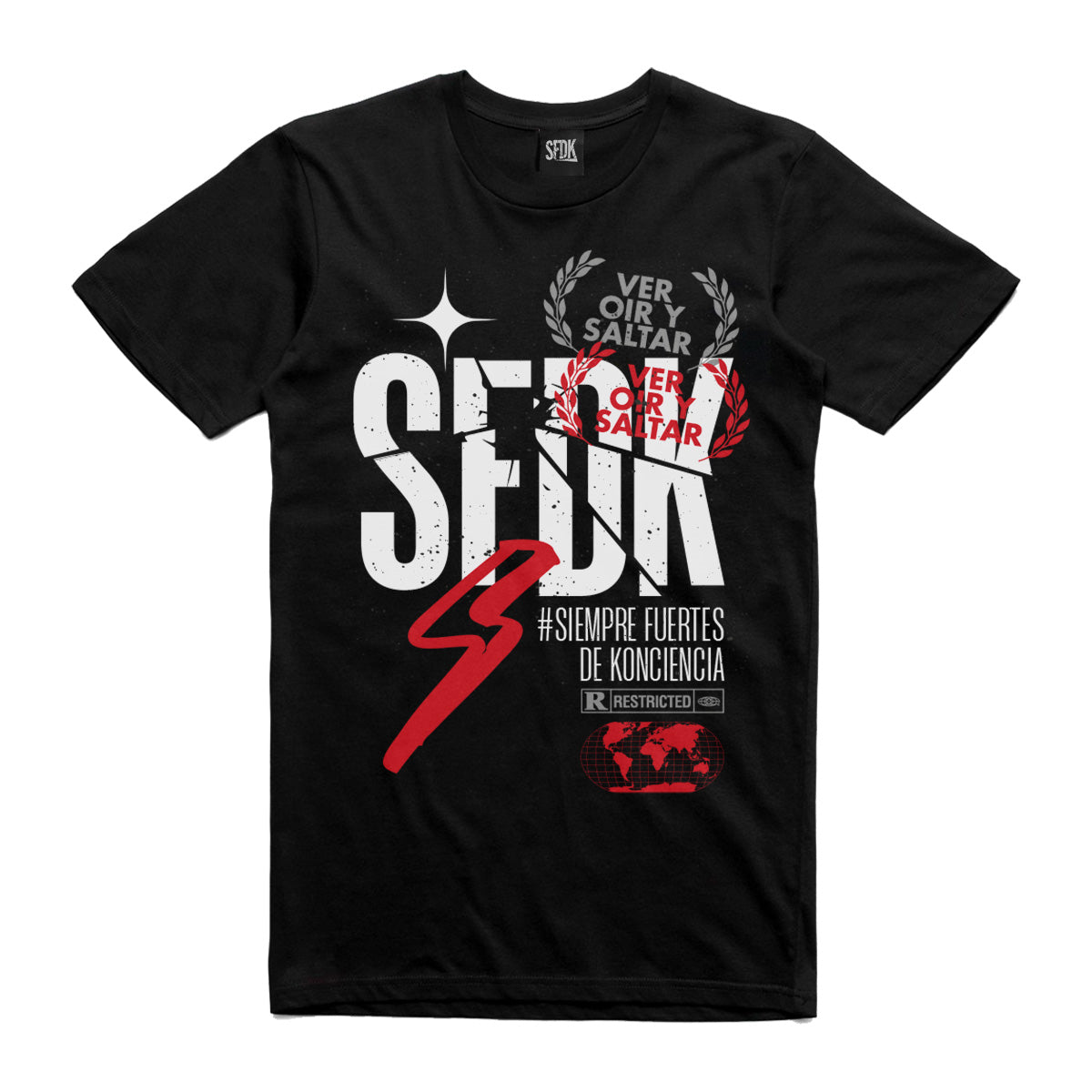 Camiseta negra "VOS"