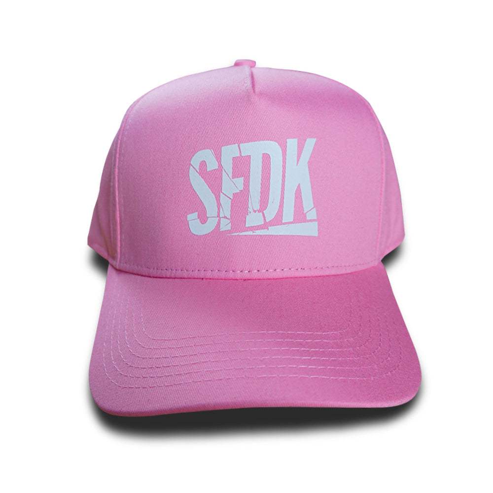 Gorra visera curva rosa "SFDK"