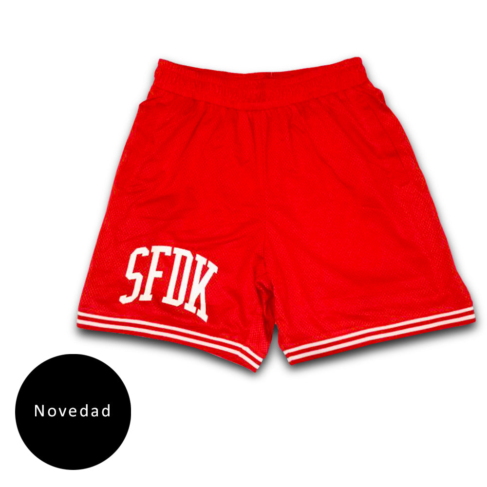 Pantalón corto deportivo rojo "SFDK"