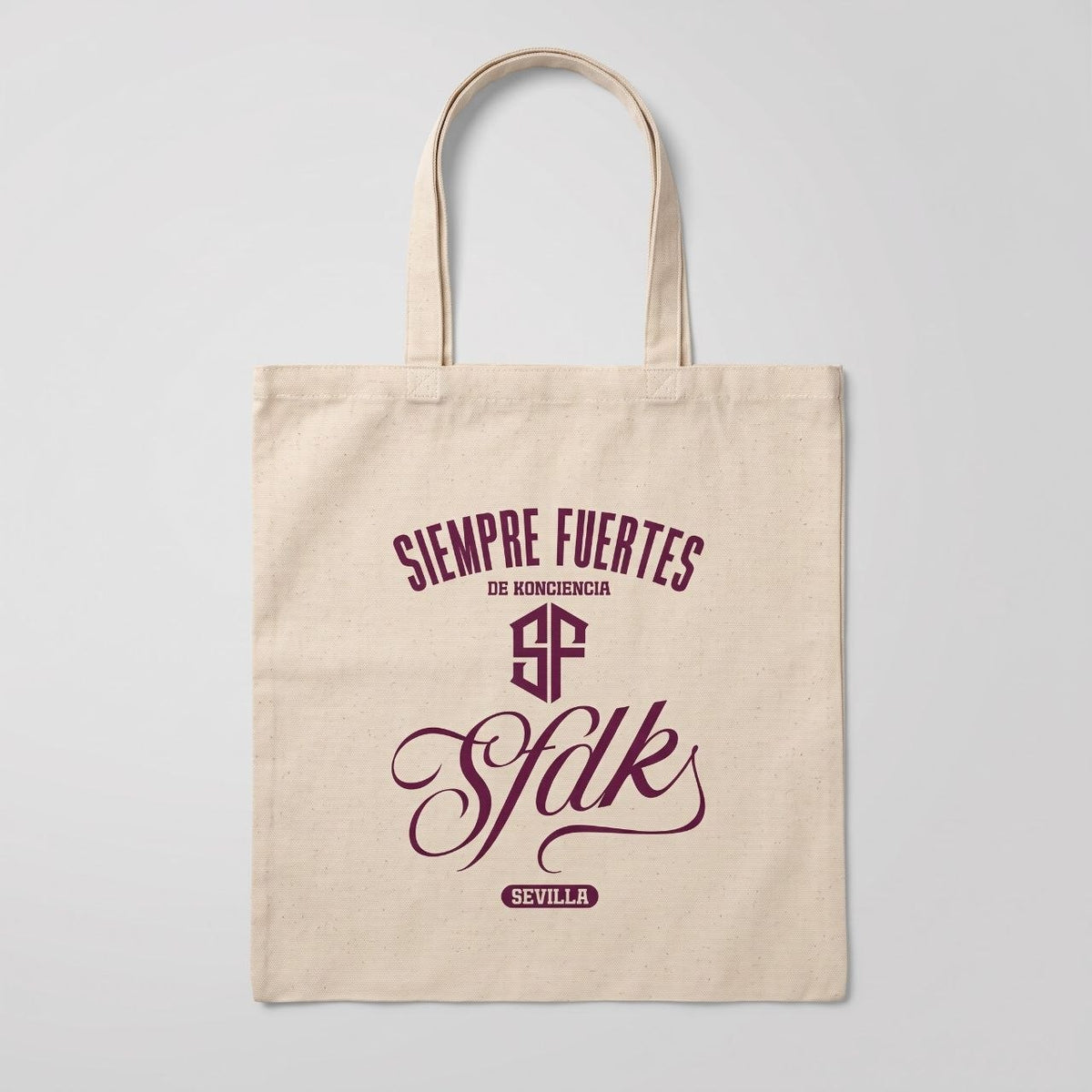 Tote bag "SFDK LEGACY" letras moradas
