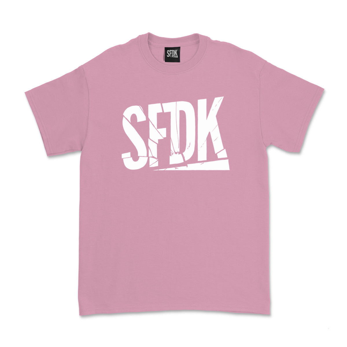 Camiseta infantil rosa "LETRAS ROTAS"