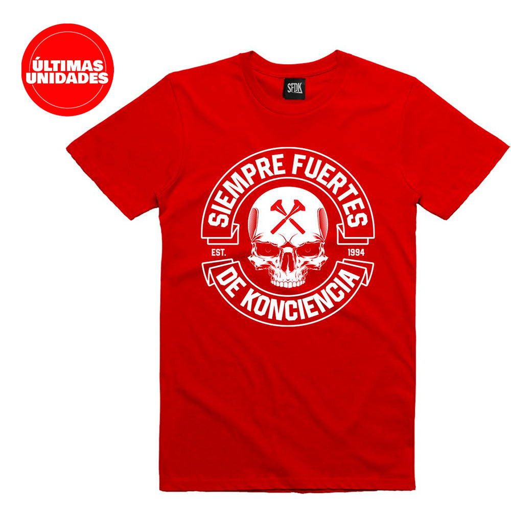 Camiseta roja "SKULL"