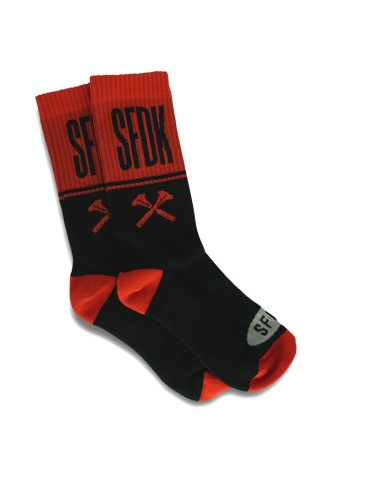 calcetines negro y rojo "SFDK"