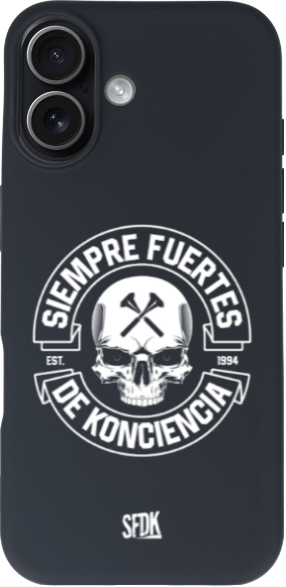 SFDK SKULL carcasa negra ultra suave APPLE