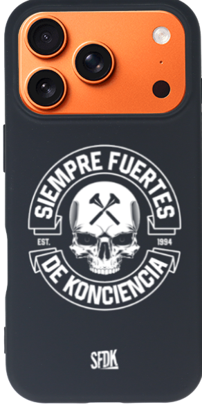 SFDK SKULL carcasa negra ultra suave APPLE