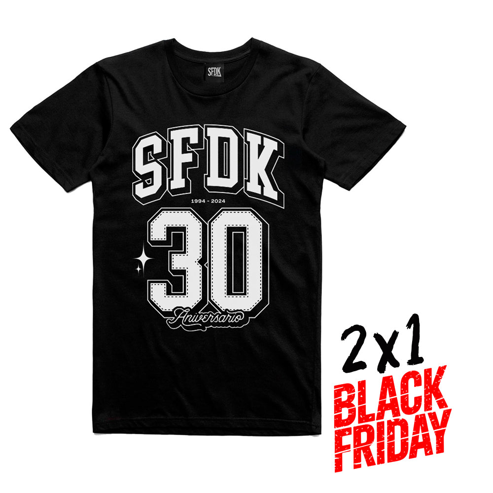 Camiseta negra "30 Aniversario"