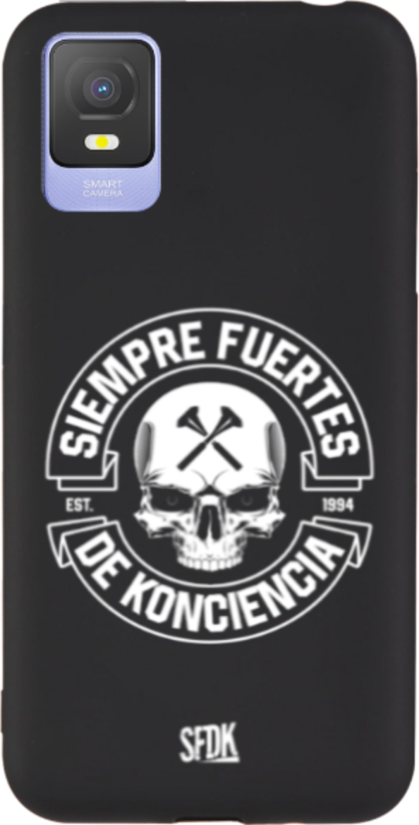 SFDK SKULL carcasa negra ultra suave TCL