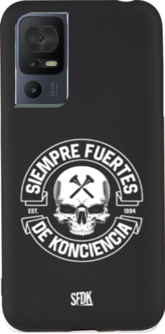 SFDK SKULL carcasa negra ultra suave TCL