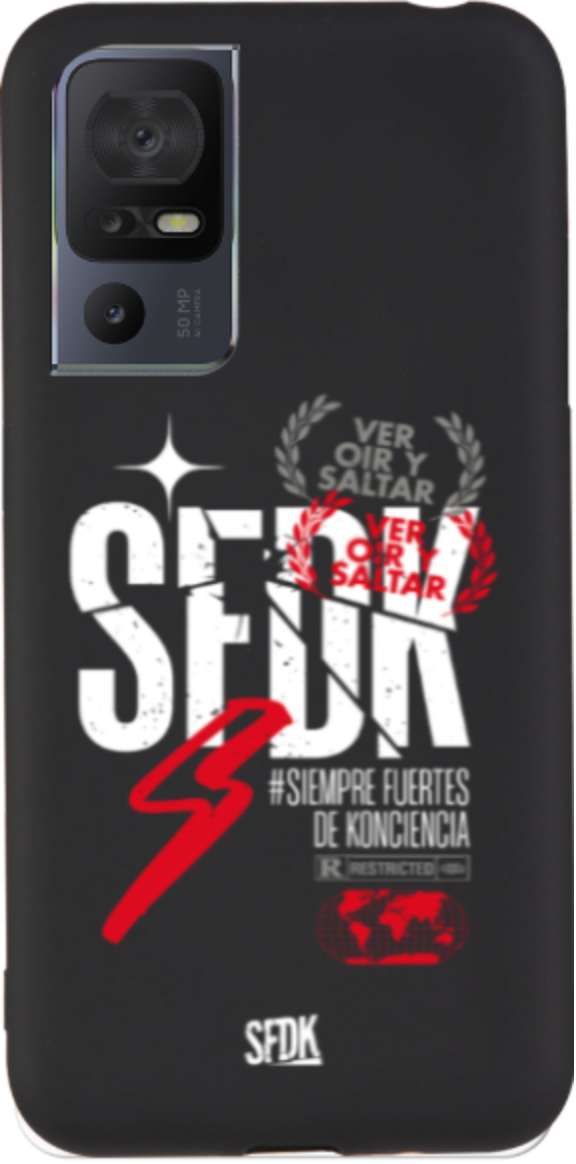 SFDK VOS carcasa negra ultra suave TCL