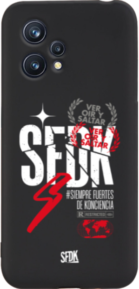SFDK VOS carcasa negra ultra suave REALME