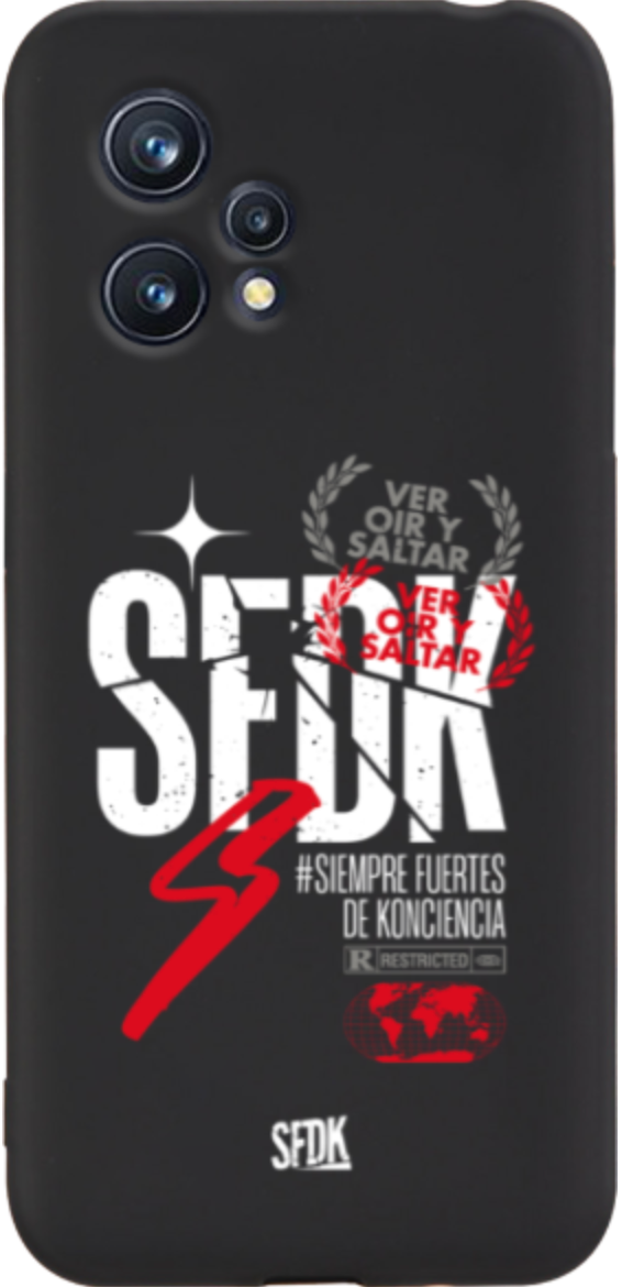 SFDK VOS carcasa negra ultra suave REALME