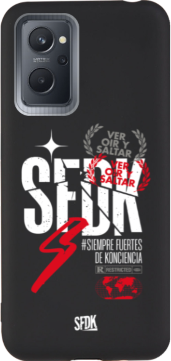 SFDK VOS carcasa negra ultra suave REALME