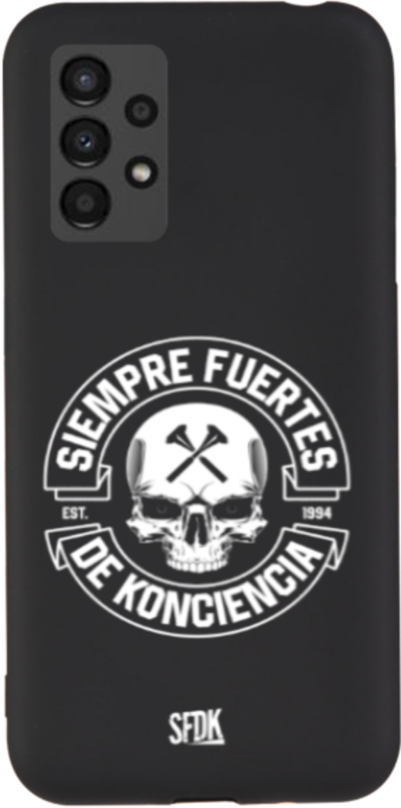 SFDK SKULL carcasa negra ultra suave SAMSUNG
