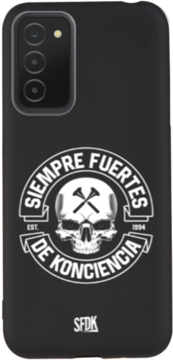 SFDK SKULL carcasa negra ultra suave SAMSUNG