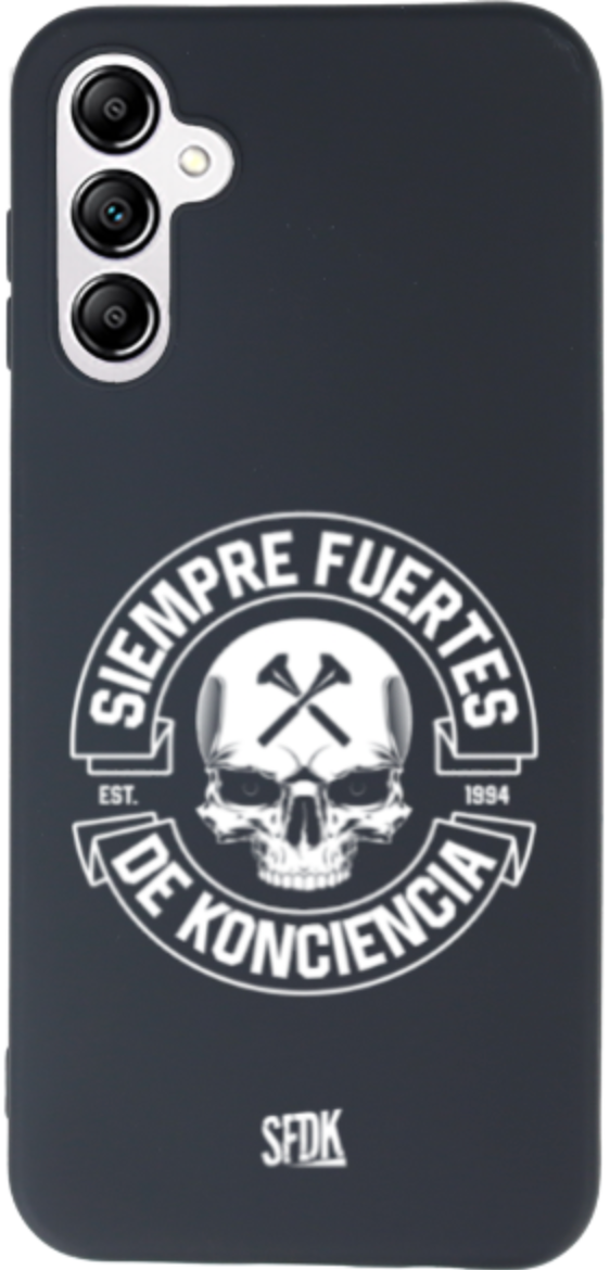 SFDK SKULL carcasa negra ultra suave SAMSUNG