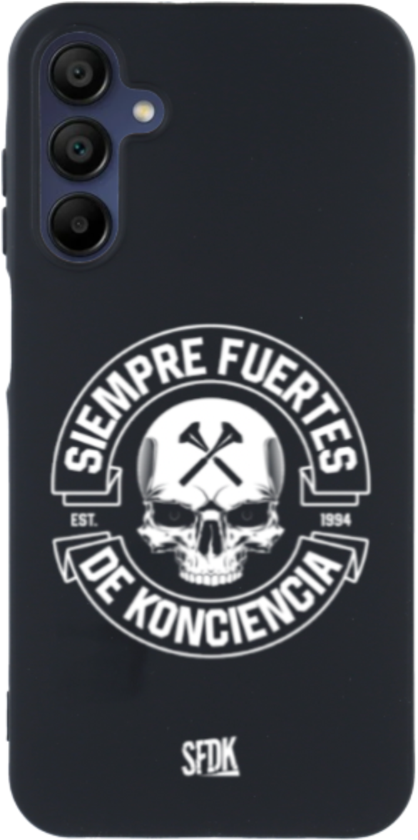 SFDK SKULL carcasa negra ultra suave SAMSUNG