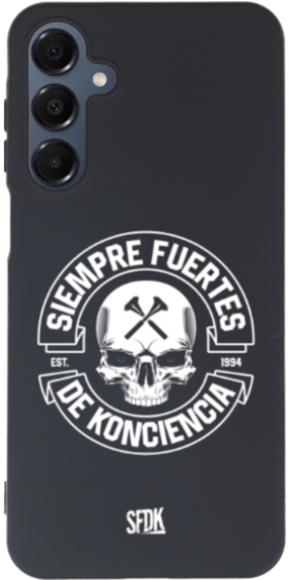 SFDK SKULL carcasa negra ultra suave SAMSUNG