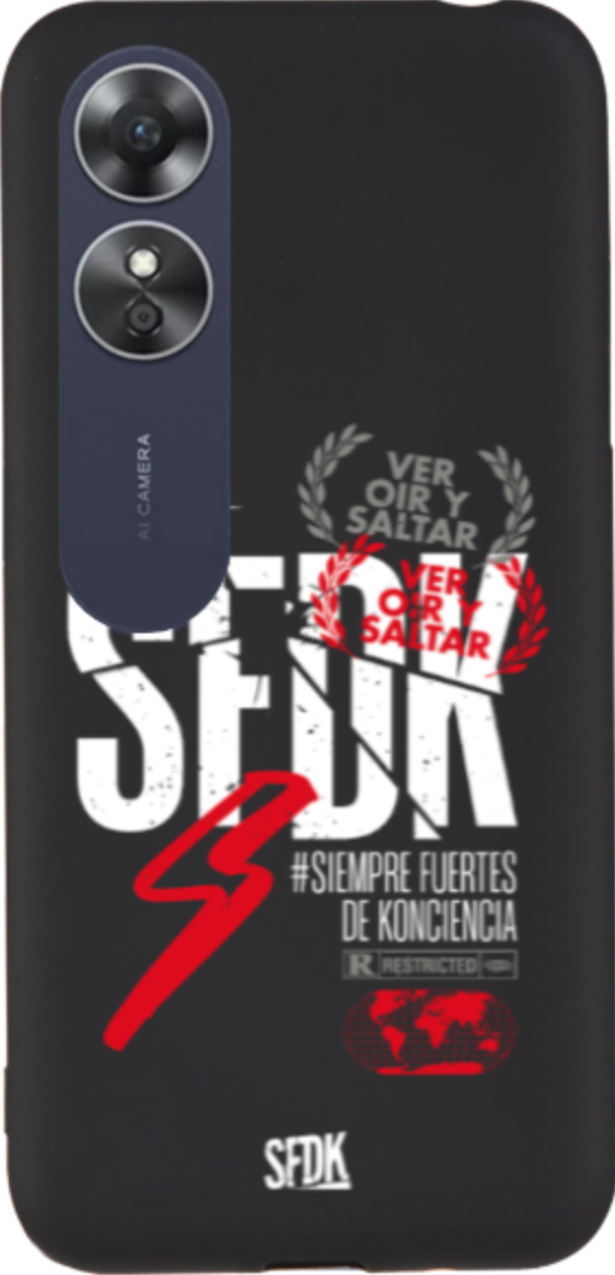 SFDK VOS carcasa negra ultra suave OPPO