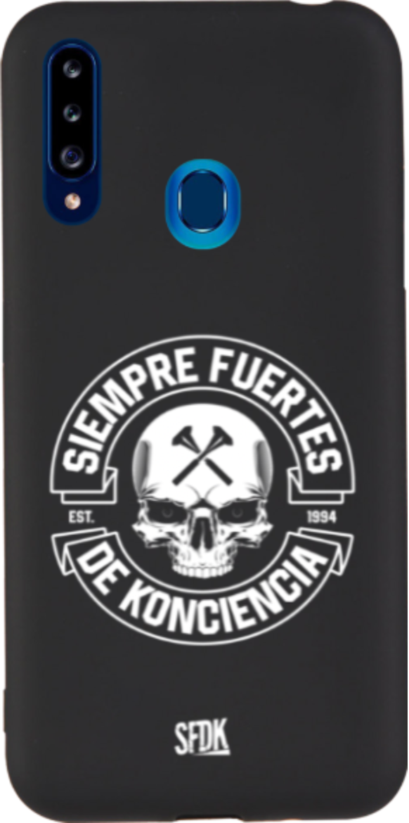 SFDK SKULL carcasa negra ultra suave SAMSUNG