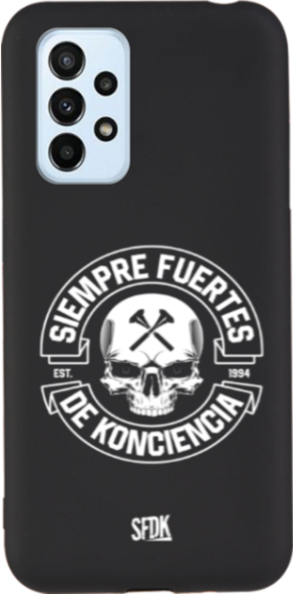 SFDK SKULL carcasa negra ultra suave SAMSUNG