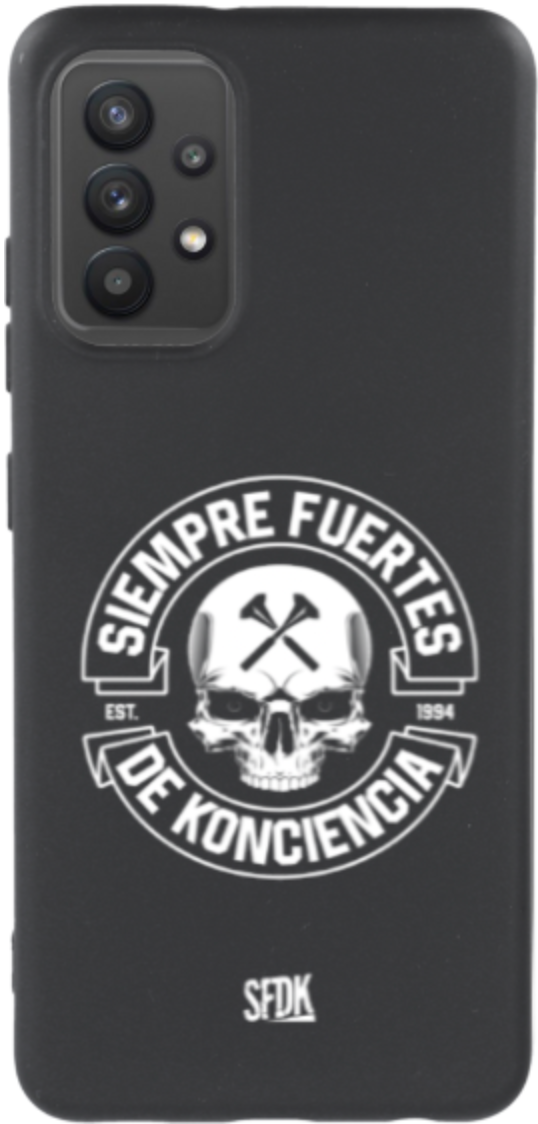 SFDK SKULL carcasa negra ultra suave SAMSUNG