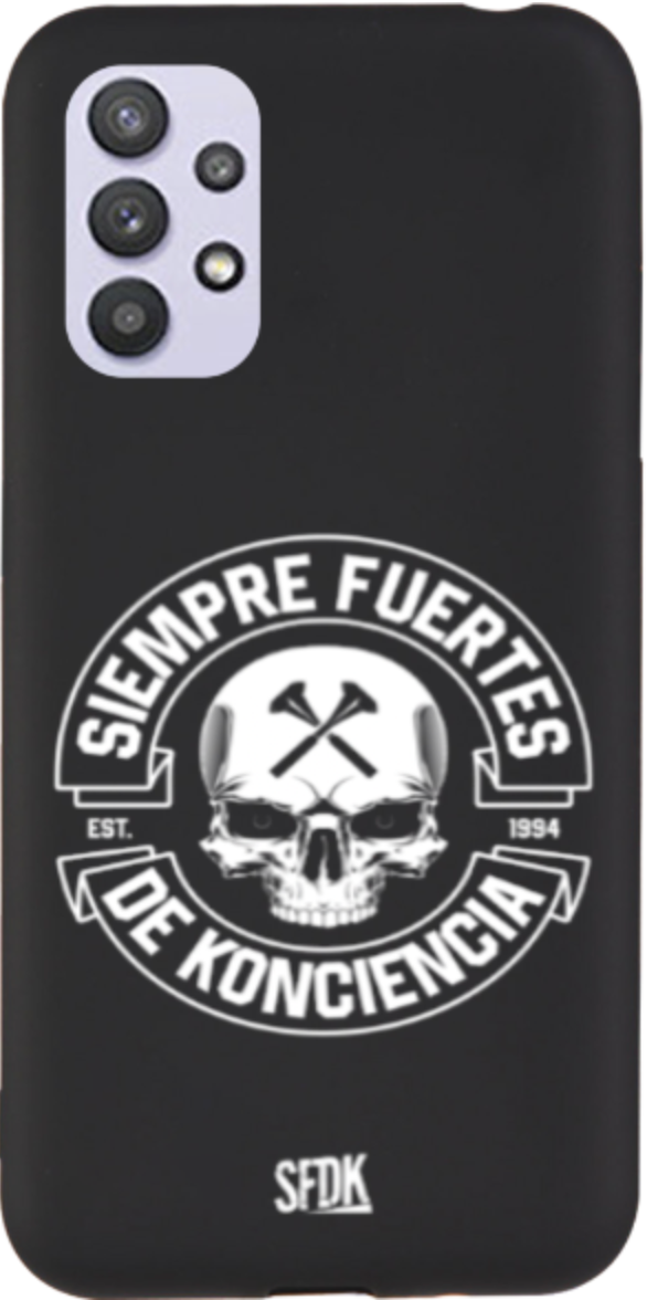 SFDK SKULL carcasa negra ultra suave SAMSUNG