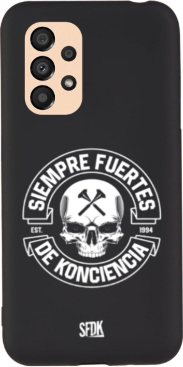 SFDK SKULL carcasa negra ultra suave SAMSUNG