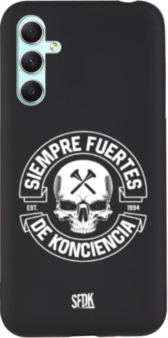 SFDK SKULL carcasa negra ultra suave SAMSUNG