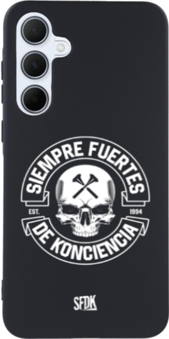 SFDK SKULL carcasa negra ultra suave SAMSUNG