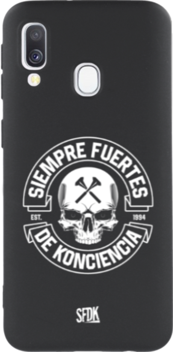 SFDK SKULL carcasa negra ultra suave SAMSUNG