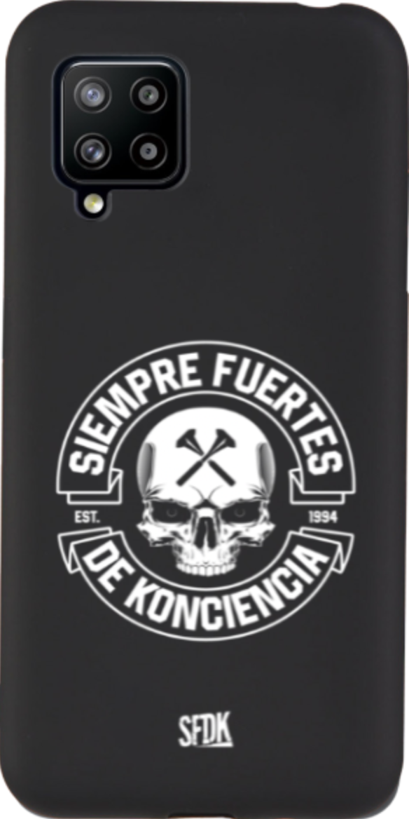 SFDK SKULL carcasa negra ultra suave SAMSUNG
