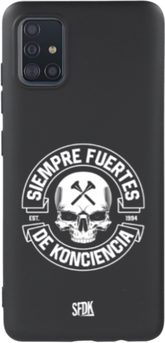SFDK SKULL carcasa negra ultra suave SAMSUNG