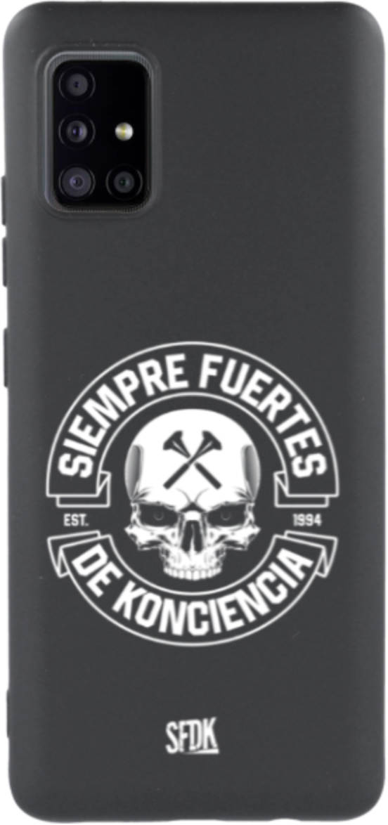 SFDK SKULL carcasa negra ultra suave SAMSUNG