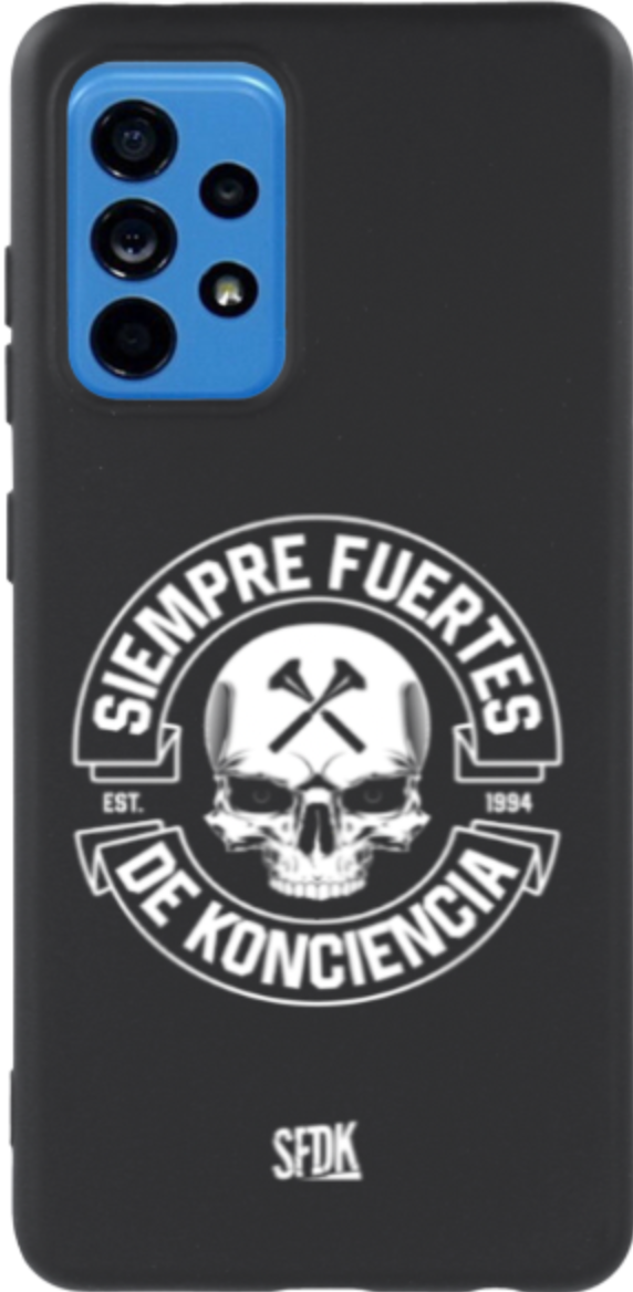 SFDK SKULL carcasa negra ultra suave SAMSUNG