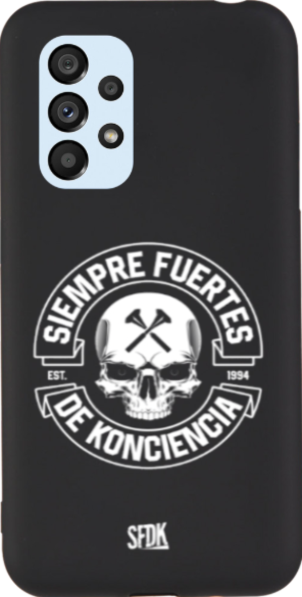 SFDK SKULL carcasa negra ultra suave SAMSUNG