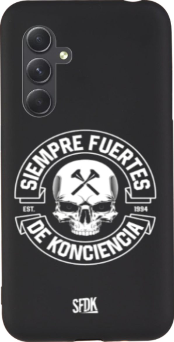 SFDK SKULL carcasa negra ultra suave SAMSUNG