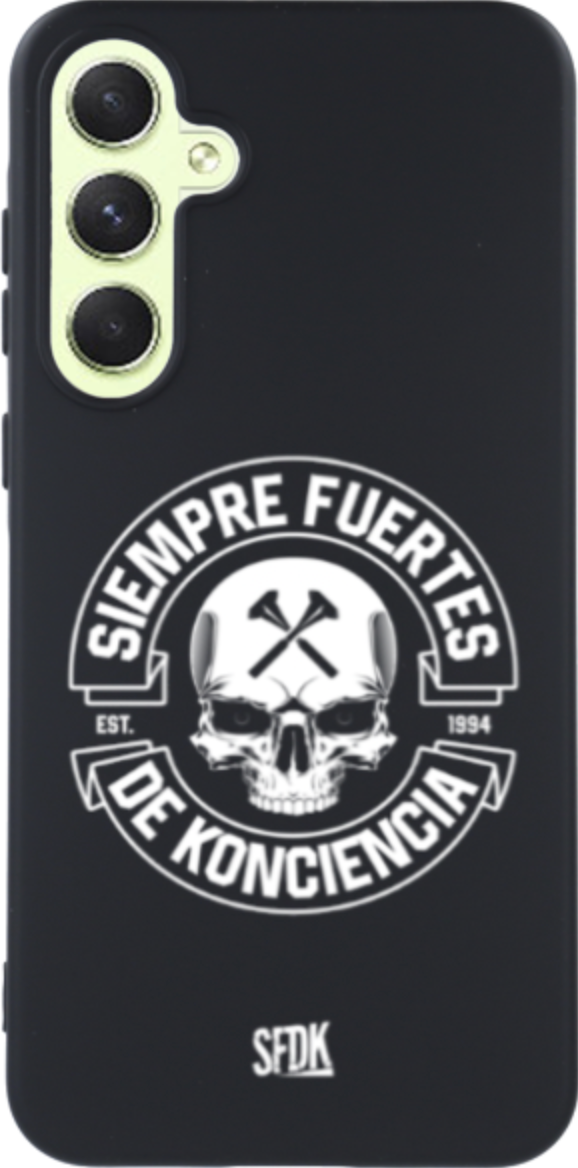 SFDK SKULL carcasa negra ultra suave SAMSUNG
