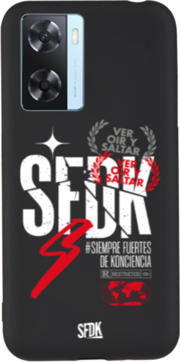 SFDK VOS carcasa negra ultra suave OPPO
