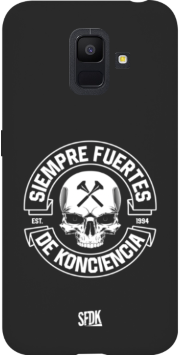 SFDK SKULL carcasa negra ultra suave SAMSUNG