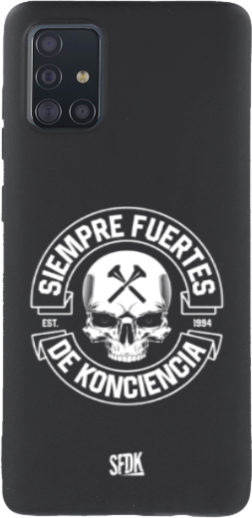 SFDK SKULL carcasa negra ultra suave SAMSUNG