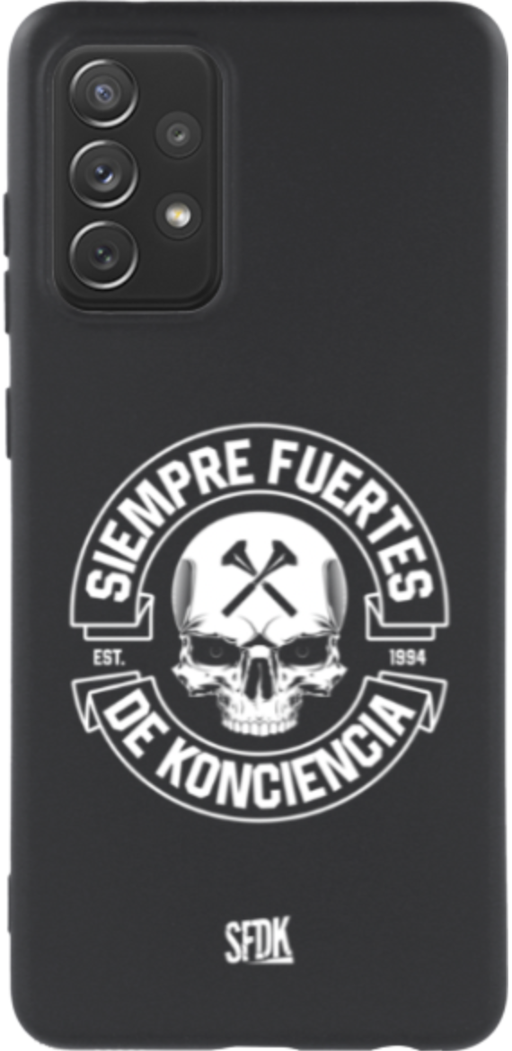 SFDK SKULL carcasa negra ultra suave SAMSUNG