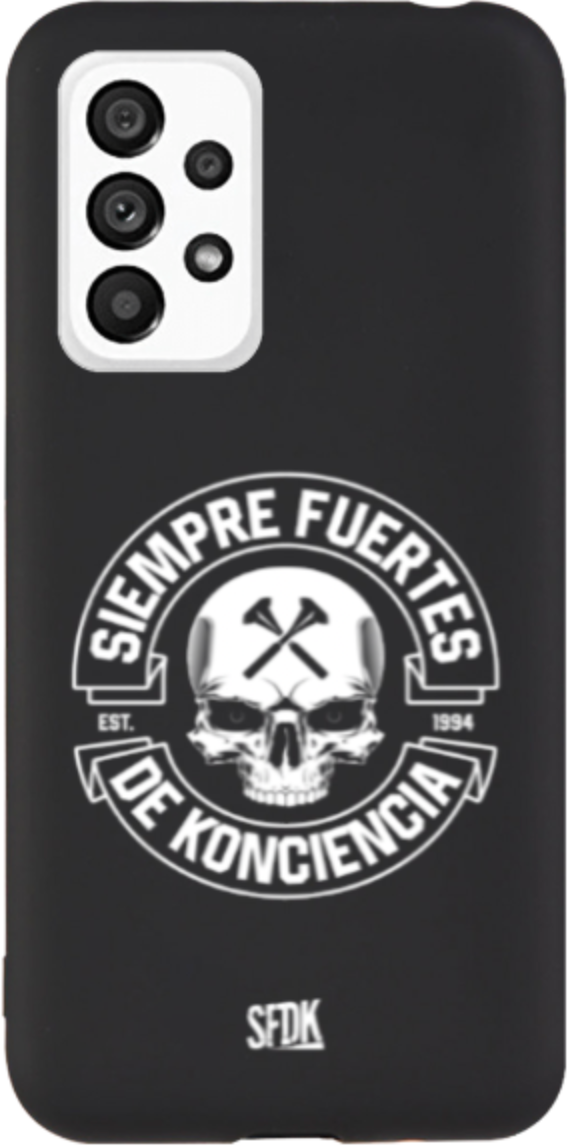 SFDK SKULL carcasa negra ultra suave SAMSUNG