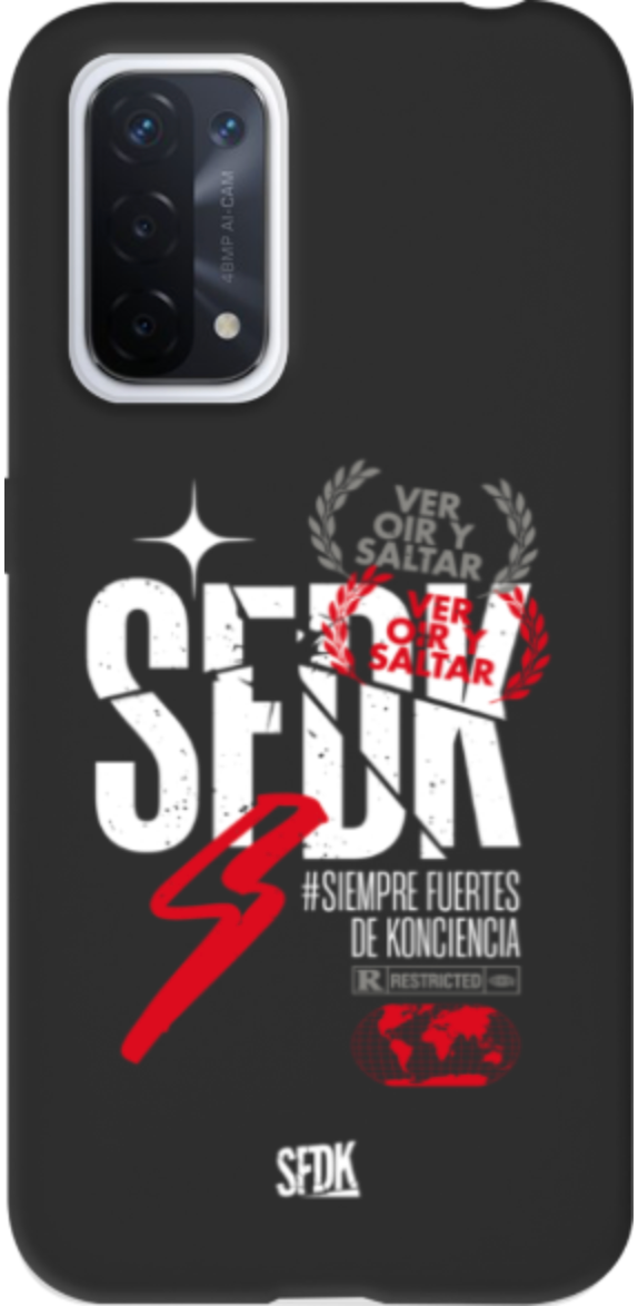 SFDK VOS carcasa negra ultra suave OPPO
