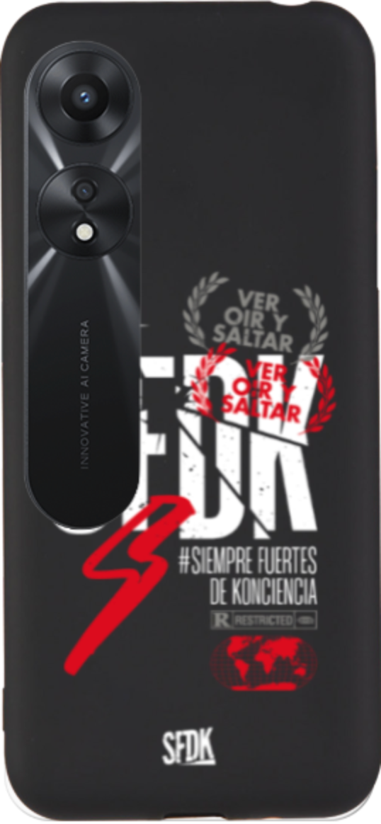 SFDK VOS carcasa negra ultra suave OPPO